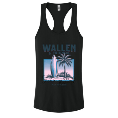 Wallen and Friends Purple Ladies Tank Top Thumbnail